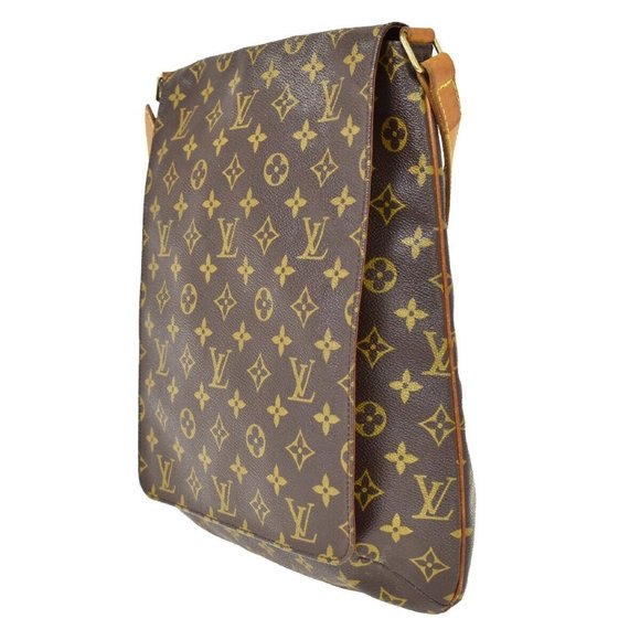 LOUIS VUITTON Musette Shoulder Bag Monogram Leather Brown France M51256 84MZ297 - Picture 2 of 15